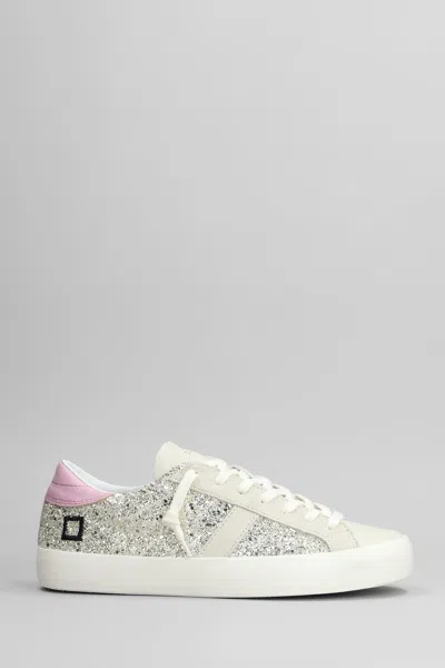 Date Hill Low Sneakers In Platinum Glitter D.a.t.e.