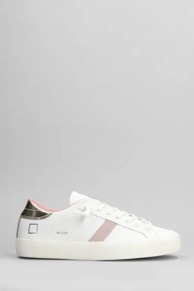 Date Hill Low Sneakers In White Leather D.a.t.e.