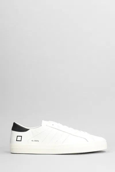 Date Hill Low Sneakers In White Leather D.a.t.e.