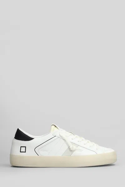 Date Hill Low Sneakers In White Suede And Leather