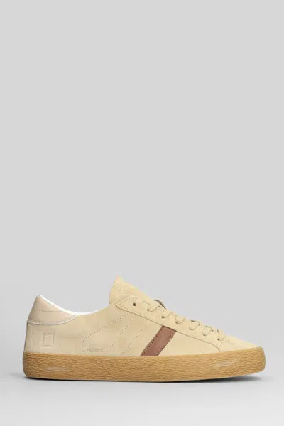 Date Hill Low Sneakers In Beige Suede In Nude