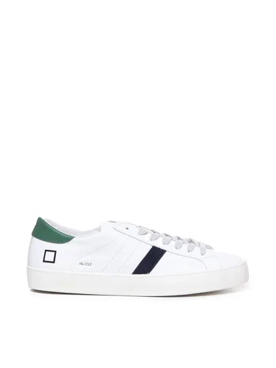 Date Hill Logo-embossed Leather Sneakers In White
