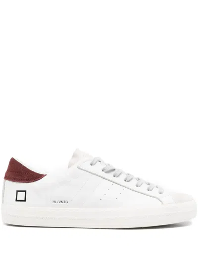 Date Hill Low Suede-panelled Sneakers In White