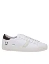 DATE HILL LOW VINTAGE SNEAKERS IN WHITE/BROWN LEATHER