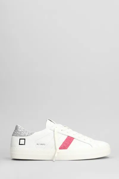 Date D.a.t.e. Hill Low Vintage Sneakers In White