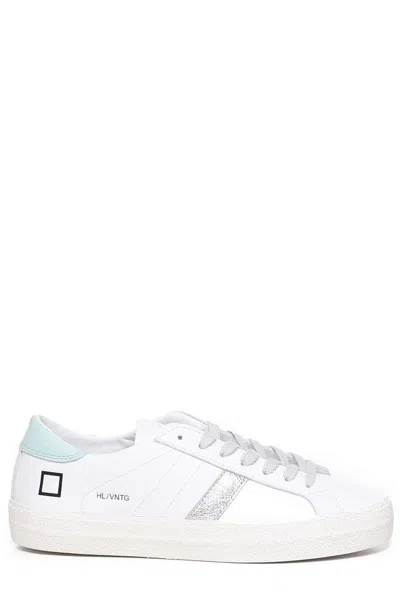Date Vintage Hill Low Sneakers In White-mint