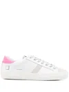 Date Hill Low Vintage Sneakers In White Suede And Leather In White