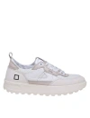 DATE KDUE SNEAKERS IN WHITE SUEDE AND LEATHER