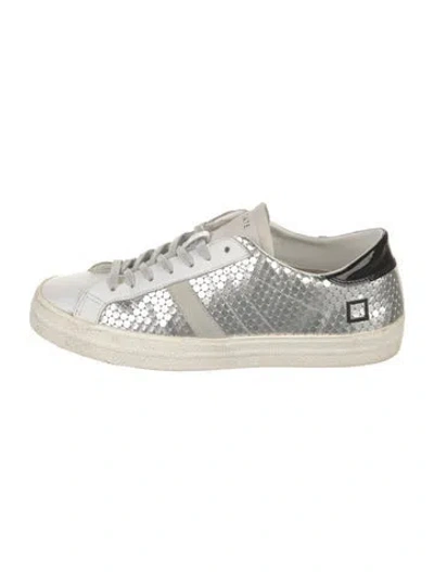 Pre-owned Date Leather Colorblock Pattern Sneakers