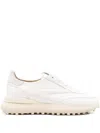 Date Leather Lace-up Low-top Sneakers In White
