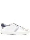 Date Leather Panel Sneakers In White