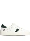 Date Leather-panelled Suede Sneakers In White