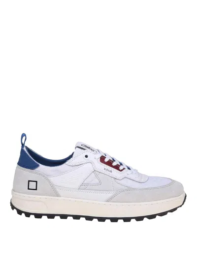 Date Leather Trainers In Blanco