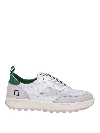 Date Leather Sneakers In Blanco
