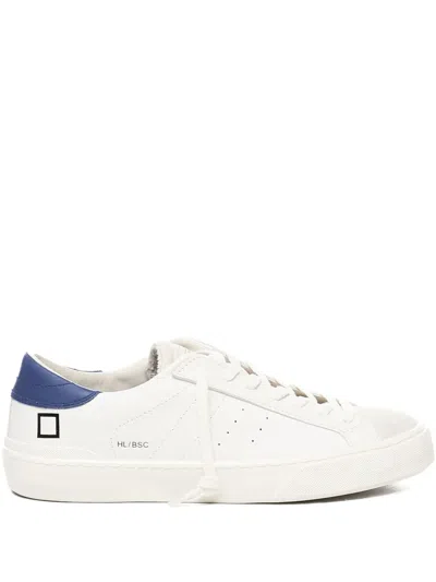 Date Leather Sneakers In White