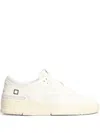 Date Leather Sneakers In White