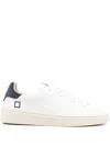 Date Leather Sneakers In White