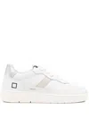 Date Leather Sneakers In White