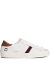 Date Leather Striped Sneakers In Neutral