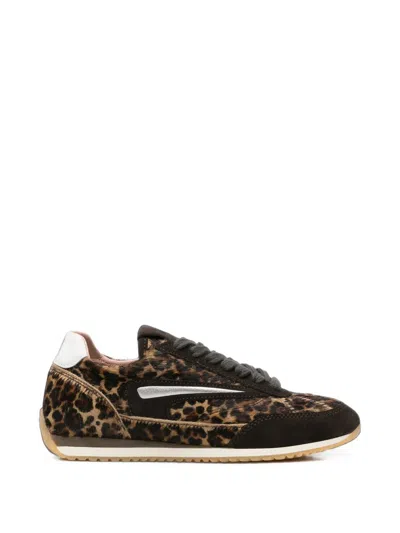 Date Leopard-print Sneakers In Multi