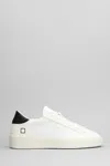 Date Levante Dragon Sneakers In White Suede And Fabric In White