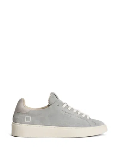 Date Levante Lace-up Suede Sneakers In Gray