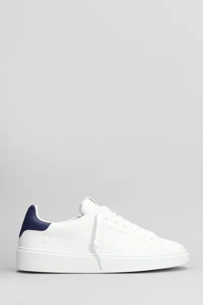 DATE LEVANTE SNEAKERS IN WHITE LEATHER