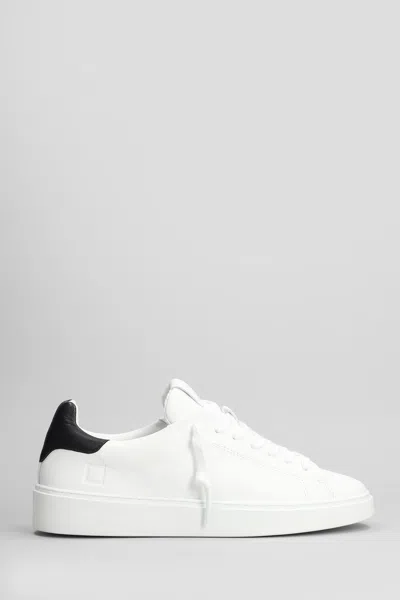 DATE LEVANTE SNEAKERS IN WHITE LEATHER D.A.T.E.