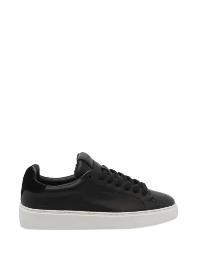 Date Levante Leather Sneaker In Black
