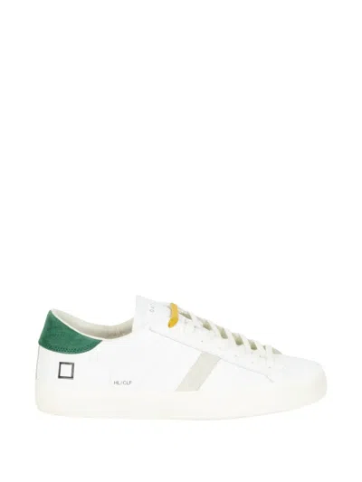 Date Low-top Lace-up Sneakers In White