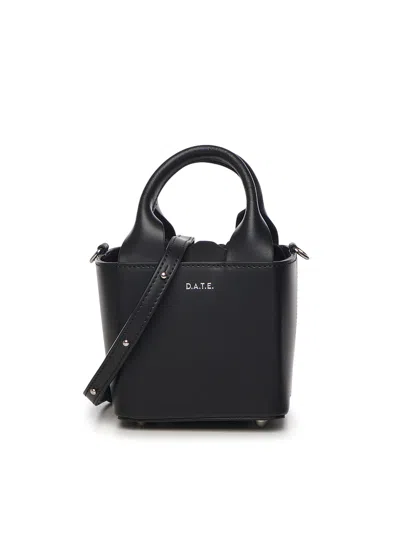 Date Mini Cube Bag In Black