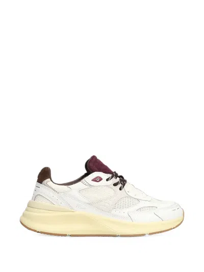 Date Musa Hf Mesh-panelled Leather Sneakers In White