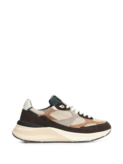 Date Musa Panelled Sneakers In Brown