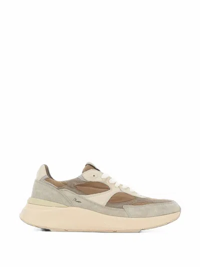 Date Musa Panelled Sneakers In Gray