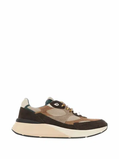 Date Musa Panelled Suede Sneakers In Transparent