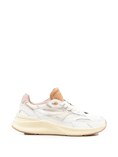 Date Panelled Chunky-sole Sneakers In White