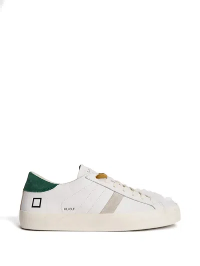 Date Panelled Lace-up Sneakers In White
