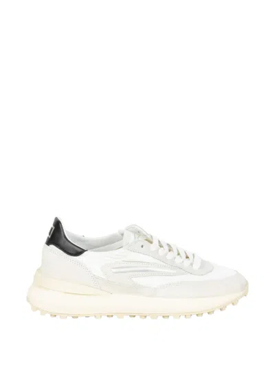 Date Panelled Sneakers In White