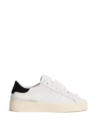 Date Perforated Leather Sneakers In Multi