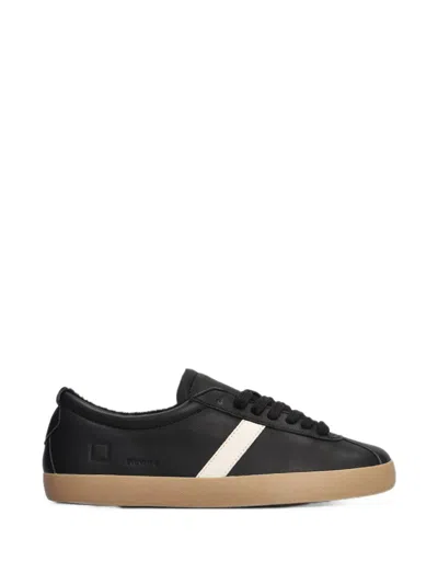 Date Prima Contrast-stripe Sneakers In Black