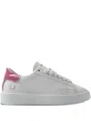 Date Sfera Leather Sneakers In White