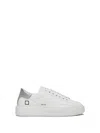 DATE SFERA WOMENS SNEAKER IN LEATHER AND SILVER HEEL