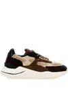 Date Shiny Leather Teddy Sneakers In Multi