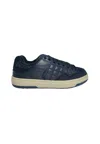 Date Shoes Men  Sneakers Skate Soft Leather Blue In Blue