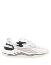 Date Fuga Sneakers In White Suede And Fabric In White