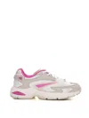 Date D.a.t.e. Sn23 Sneakers In White/fuchsia