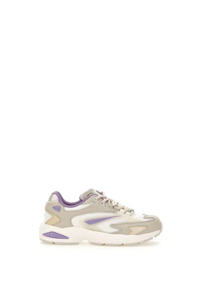 Date Sn23 Net Sneakers In White-lilac
