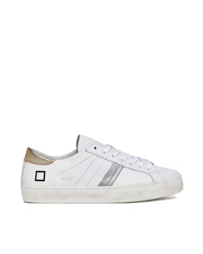 Date Hill Low Calf White/platinum Sneaker In Wm