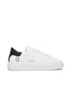 Date D.a.t.e. Sfera Calf Shoes In White Black