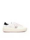 Date D.a.t.e. Hill Low Platform White Leather Sneakers